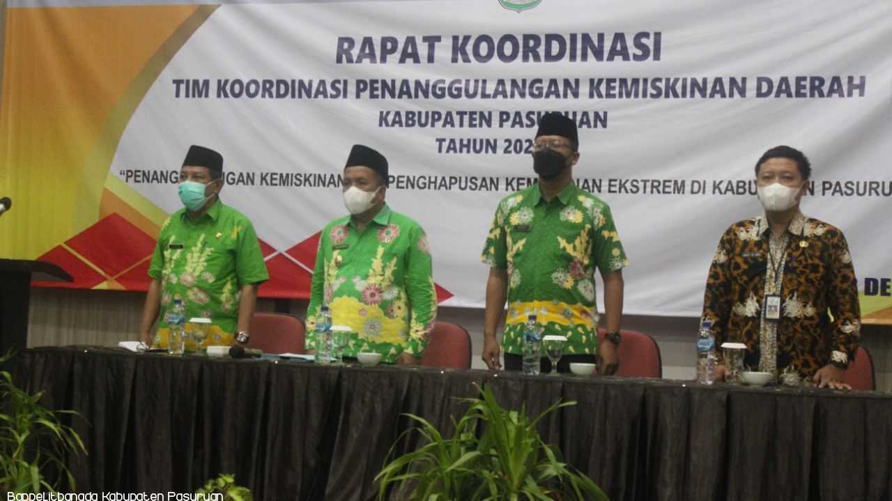 Rapat Koordinasi Tim Koordinasi Penanggulangan Kemiskinan Daerah Kabupaten Pasuruan Tahun 2022