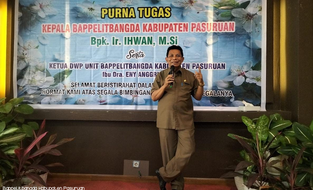 Kepala BAPPELITBANGDA Kabupaten Pasuruan Purna Tugas