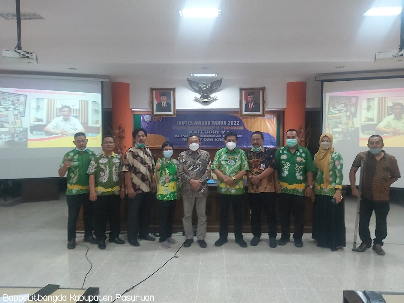 Kepala Bappelitbangda Sebagai Nominator Penganugrahan Inotek Award Provinsi Jawa Timur Tahun 2022