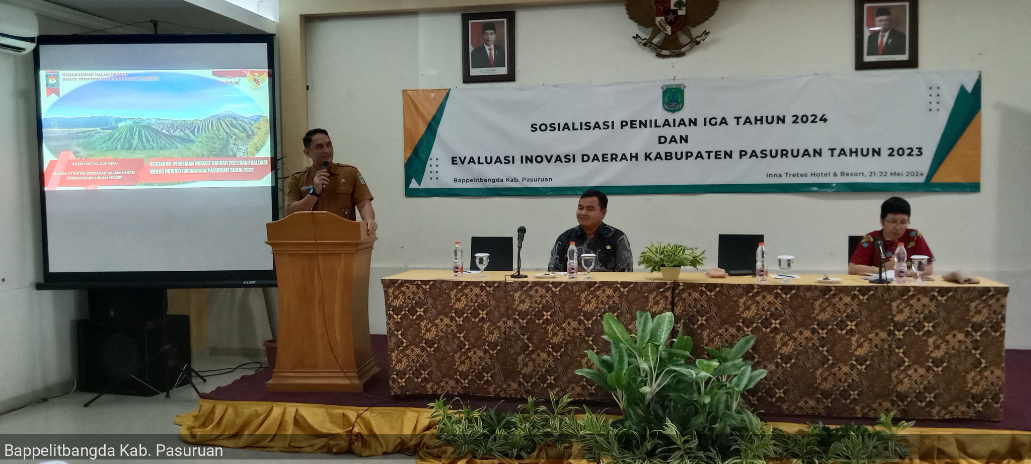 SOSIALISASI INDIKATOR PENILAIAN IGA 2024 DAN EVALUASI INOVASI DAERAH KABUPATEN PASURUAN TAHUN 2023