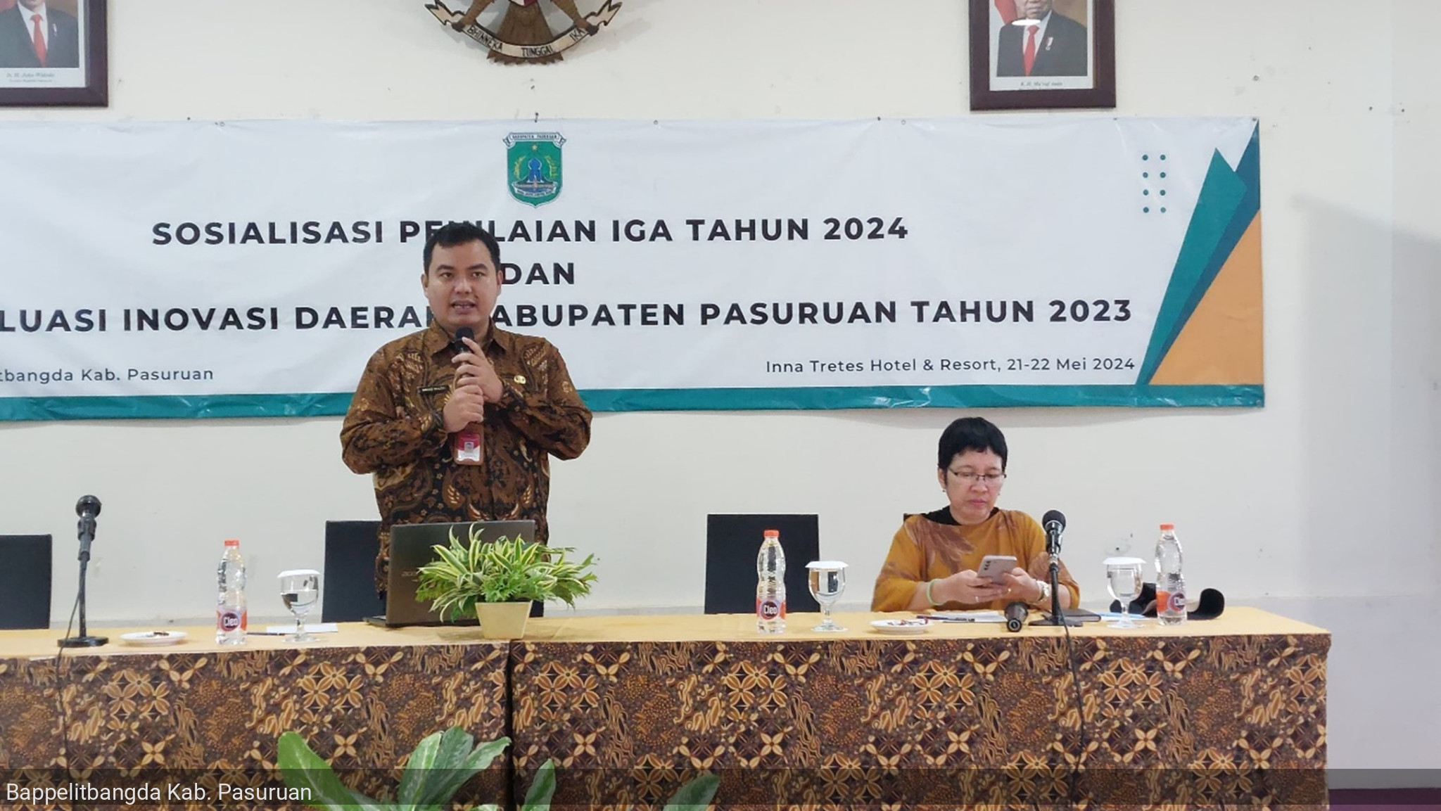 HARI KEDUA SOSIALISASI INDIKATOR PENILAIAN IGA 2024 DAN EVALUASI INOVASI DAERAH KABUPATEN PASURUAN TAHUN 2023