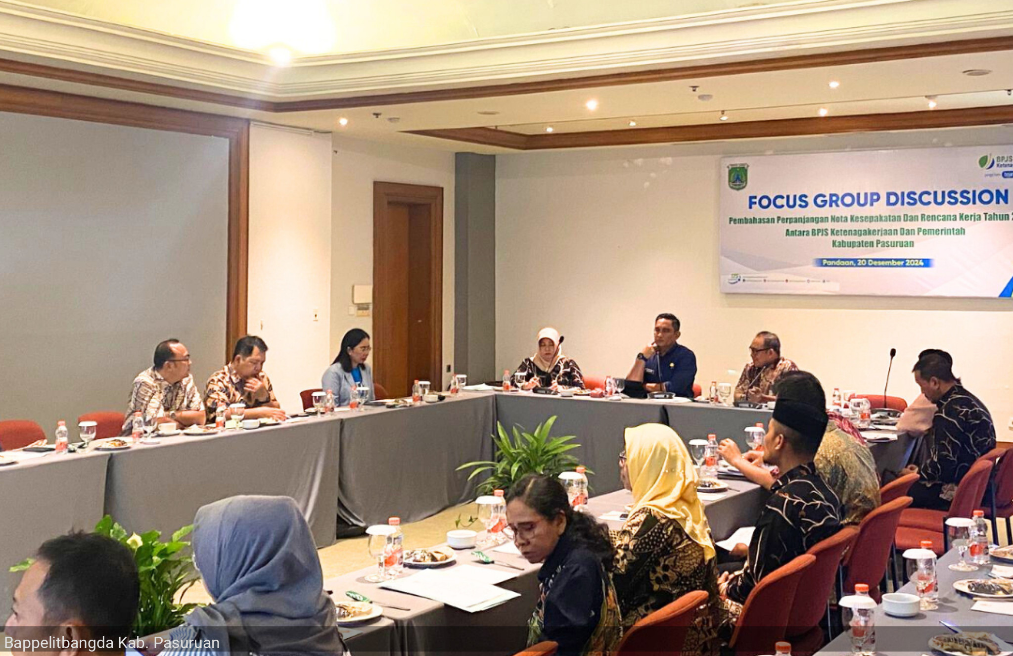 Focus Group Discussion Pembahasan Perpanjangan Nota Kesepakatan dan Rencana Kerja Tahun 2025 antara BPJS Ketenagakerjaan dan Pemerintah Kabupaten Pasuruan